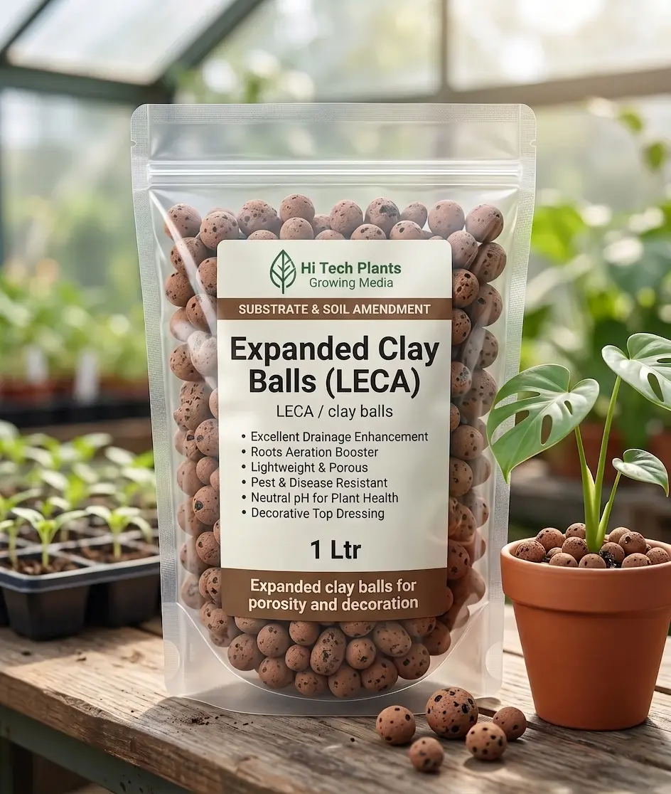 Clay Balls / LECA (1 L Pack) — Hi-Tech Growing Media